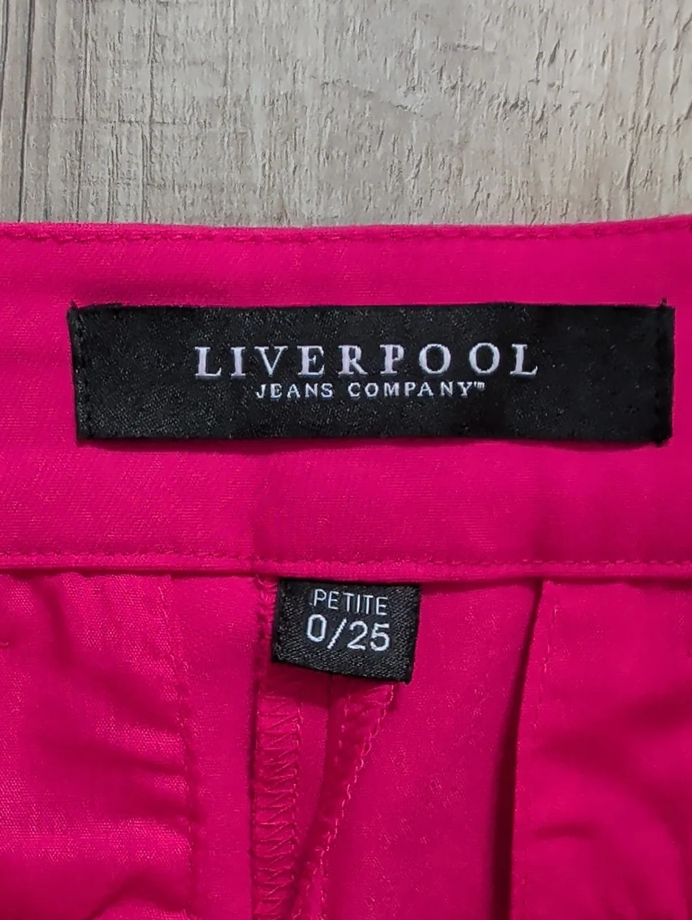 Liverpool Jeans Company Bright Pink Cropped Tailored Pants